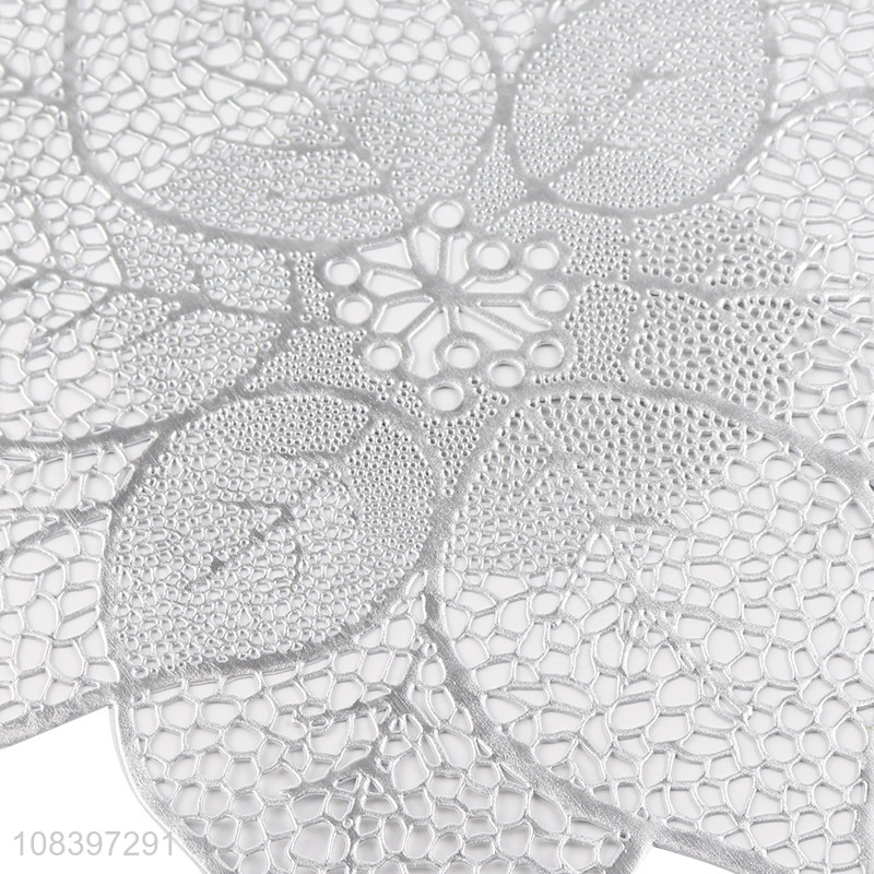 Good quality flower shape dining table mat centerpiece placemat