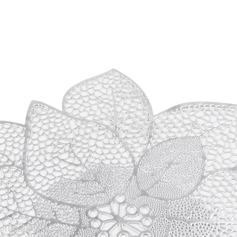 Good quality flower shape dining table mat centerpiece placemat