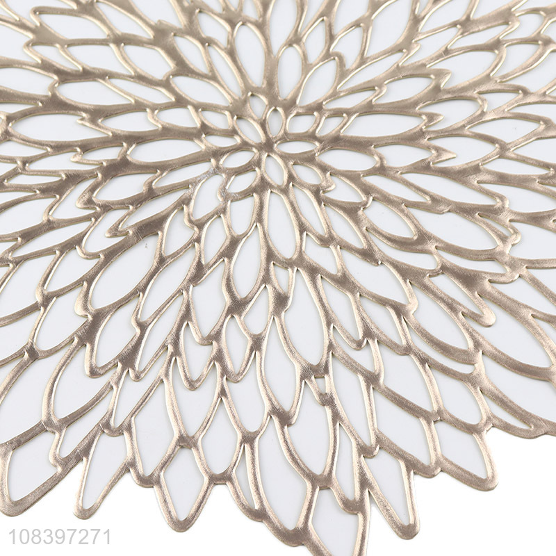 Wholesale metallic pvc dining table mat fashion style placemat