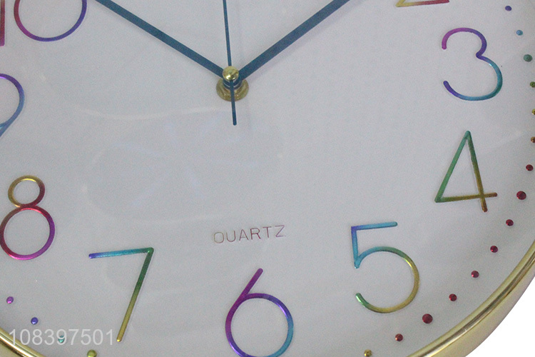 Best price round wall clocks silent plastic frame wall clock