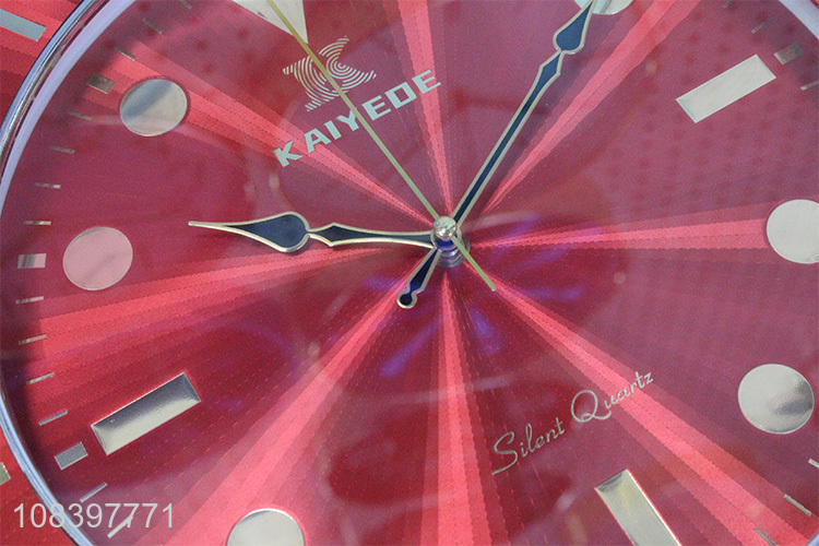 Yiwu wholesale metal quartz wall clock home wall decoration