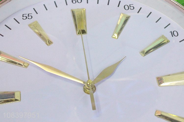 Wholesale price green metal digital wall clock with battery