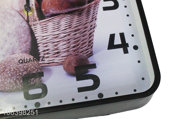 Good quality square wall clock plastic digital silent clock