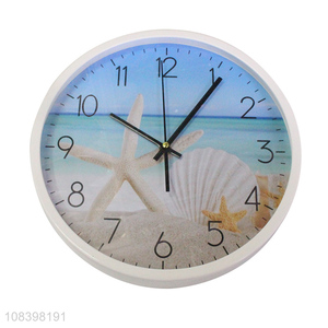 Yiwu market plastic modern  digital silent wall clock for decor