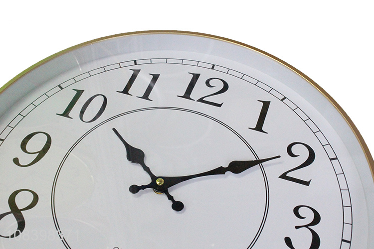 Factory wholesale plastic frame silent wall clock digital clock