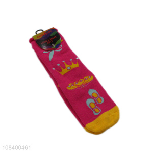 New products girls cute fashion crew socks with top quality