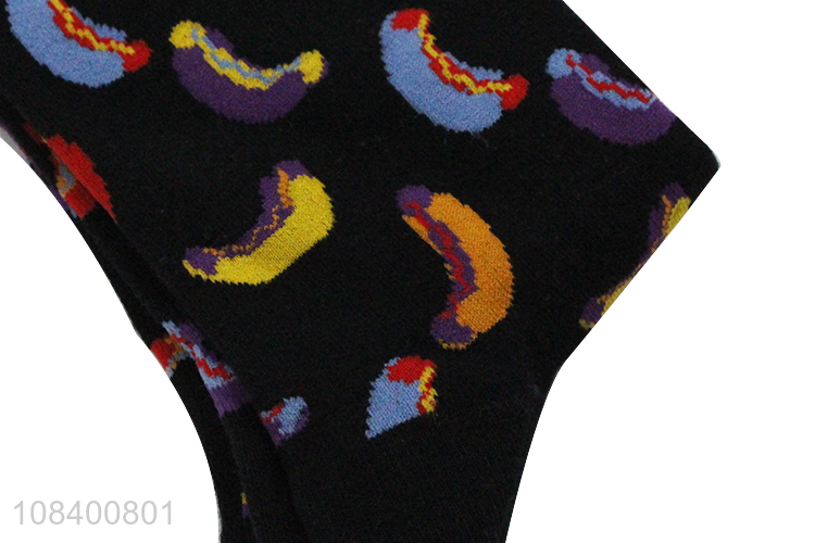 Good selling colourful fashion cotton socks crew socks wholesale