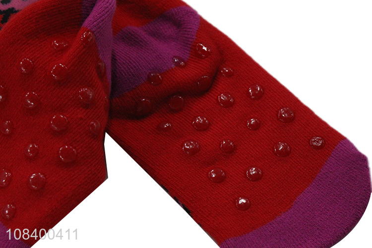 Cheap price non-slip fruit pattern fashion casual socks