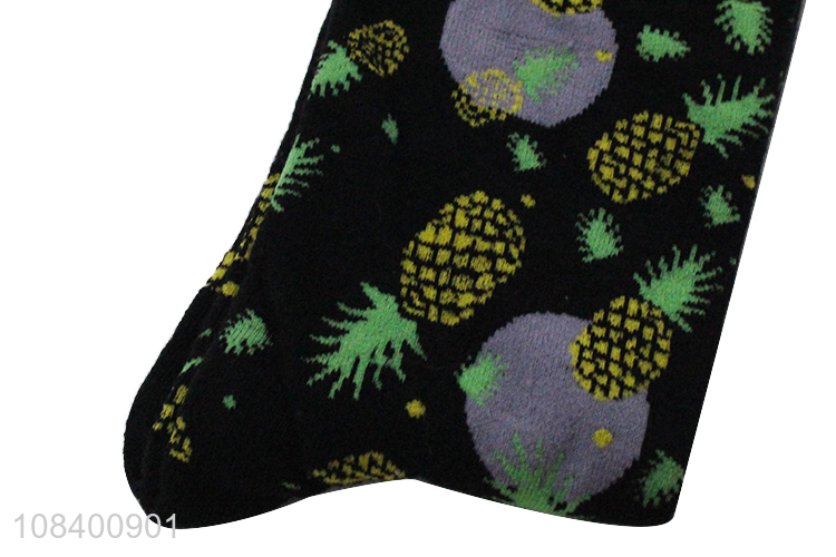 Best sale fruit pattern cotton fashion socks crew socks