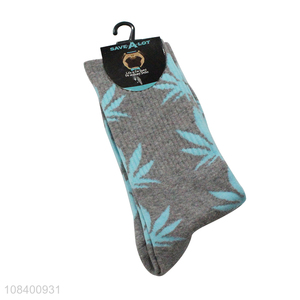 Latest design printed cotton socks crew socks for sale
