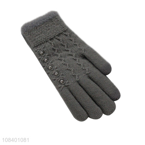 Low price fashion design winter warm gloves for women