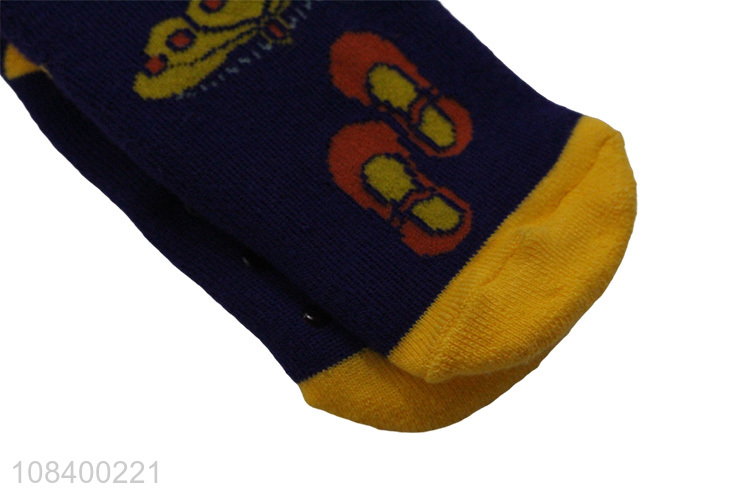 China wholesale fashion printed women breathable casual socks