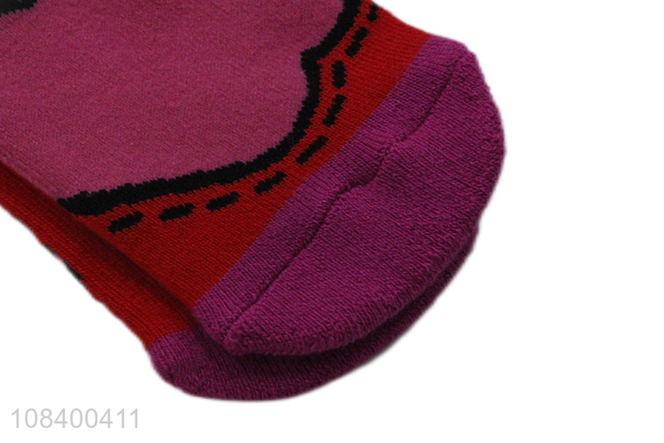 Cheap price non-slip fruit pattern fashion casual socks