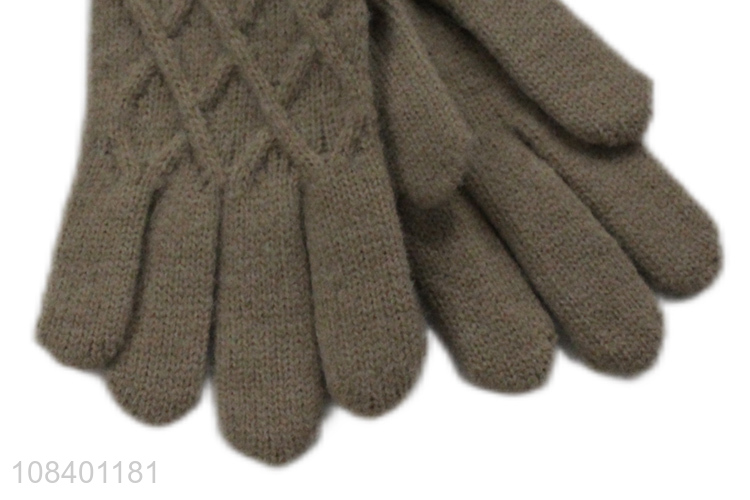 Online wholesale fashion women ladies winter warm gloves