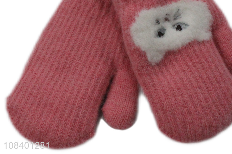 China products cute kids warm winter gloves for outdoor