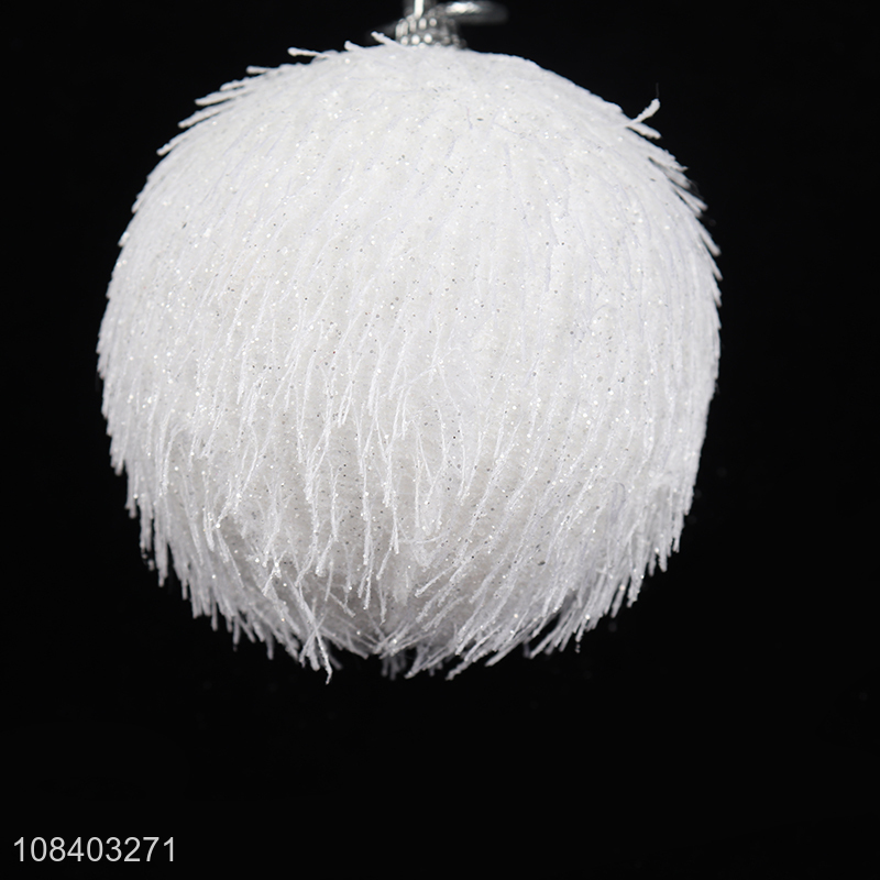 Top selling white christmas hanging ball for decoration