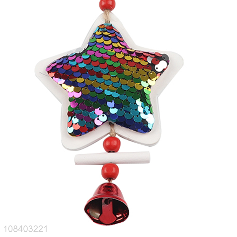 Online wholesale colourful star shape christmas hanging ornaments