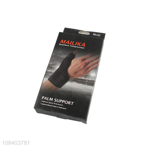 Wholesale palm support wrist brace thumb protector for pain sprains
