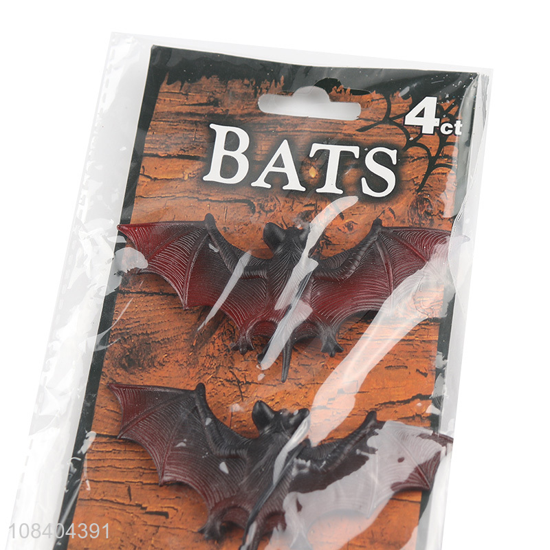 Factory wholesale 4pieces party supplies bat pendant for halloween