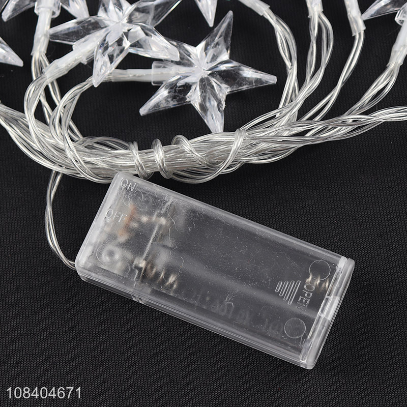 Factory supply crystal star lighting christmas ornament