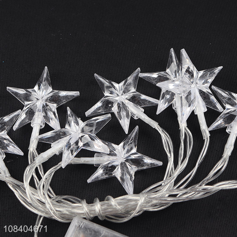Factory supply crystal star lighting christmas ornament