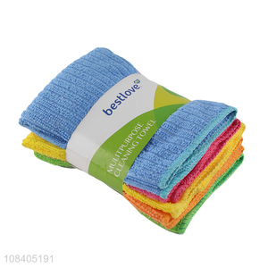 Hot selling 5 pieces multi-function microfiber cleaning towel set for car