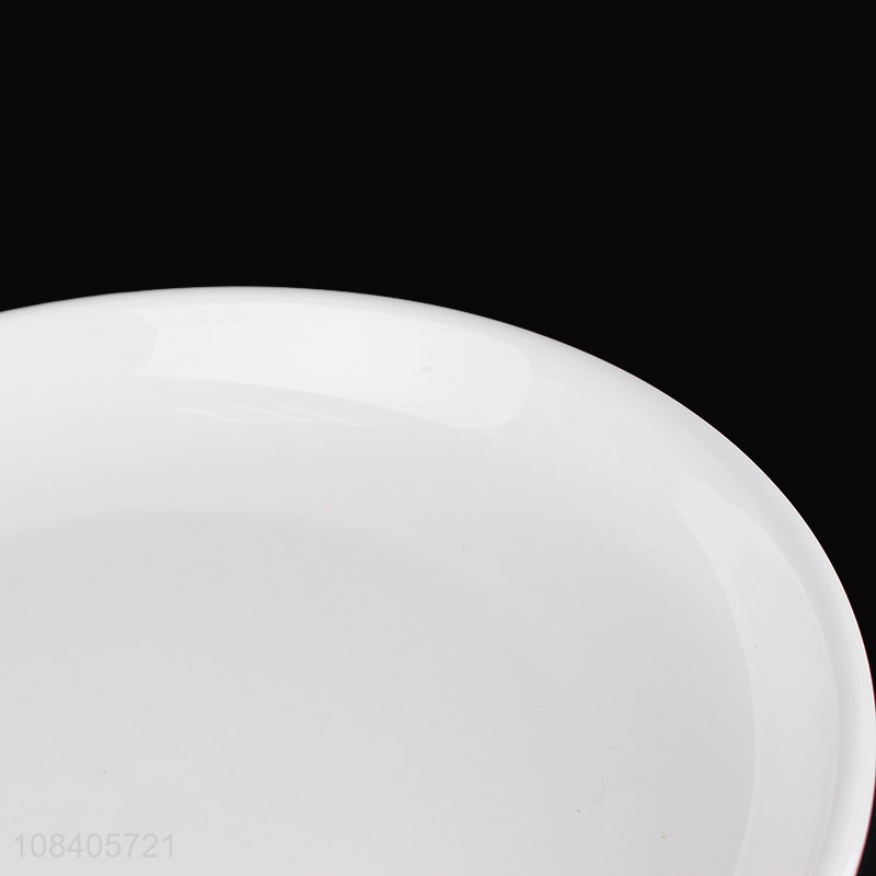 China products white ceramic fruit plate tableware plate