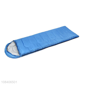 Hot sale ultralight folding envelope sleeping bag with cap for camping