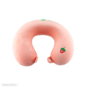 Yiwu Market Neck Pillow Cute Strawberry U-Shaped Pillow