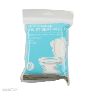 Hot sale 10 pieces disposable thickened toilet seat cover pads for travel