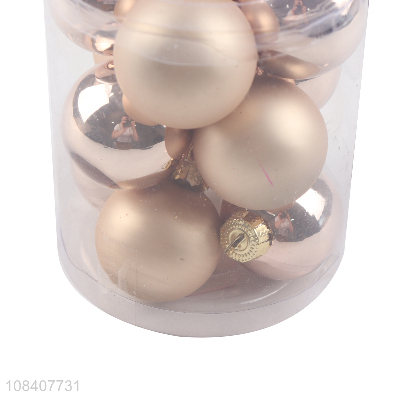 Factory Price 12pcs Christmas Ball Glass Ball Ornaments