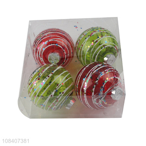 Wholesale price festival party decoration <em>christmas</em> <em>balls</em> 4pcs