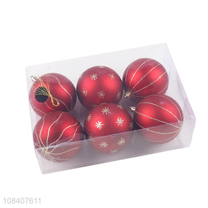 Factory Supply 6pcs Home Decor Party <em>Christmas</em> <em>Balls</em>