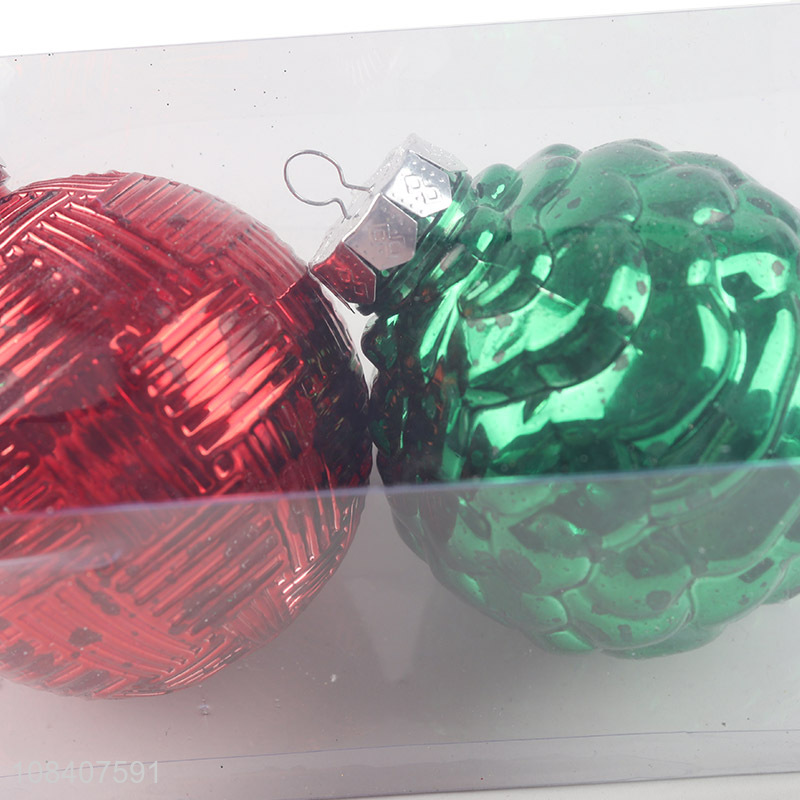 Wholesale price 2pcs christmas balls home party decoration