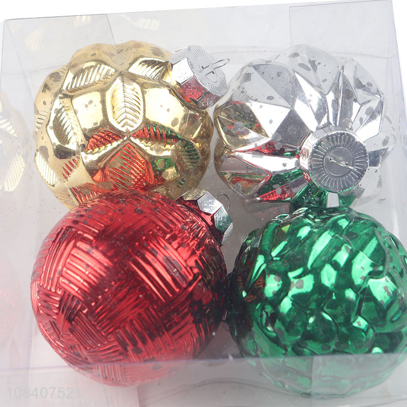 New products 4pcs christmas balls christmas tree hangings