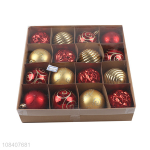 Factory wholesale 16pcs <em>Christmas</em> <em>balls</em> festival ornaments