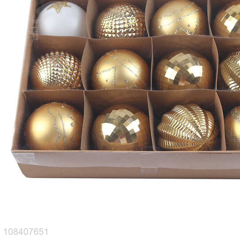 Yiwu wholesale 16pcs christmas balls christmas tree ornaments