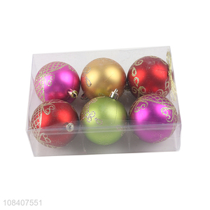 Wholesale 6pcs christmas balls party decorative ornaments