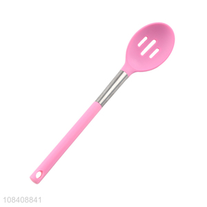 Best selling long handle slotted spoon home kitchen supplies