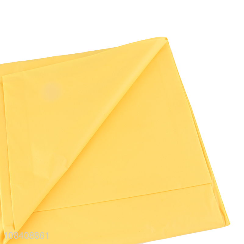 Wholesale solid color square waterproof PEVA tablecloth plastic table cloth