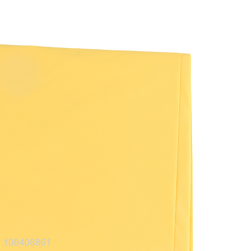 Wholesale solid color square waterproof PEVA tablecloth plastic table cloth