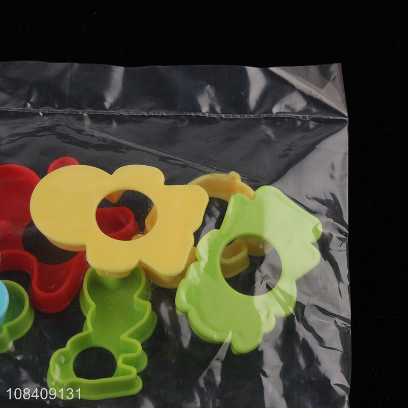 Factory price plastic animal shape 10pieces plasticine tools set