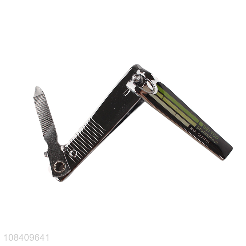 Recent design metal nail clipper with nail file, manicure pedicure tool