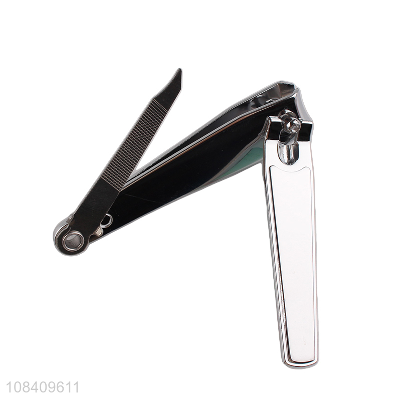 Latest design heavy duty metal nail clipper cutter with nail file