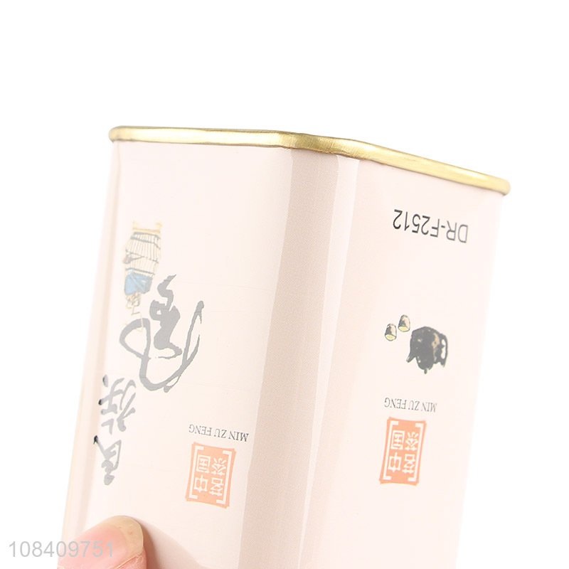 Hot products rectangle food packaging tin box for loose tea