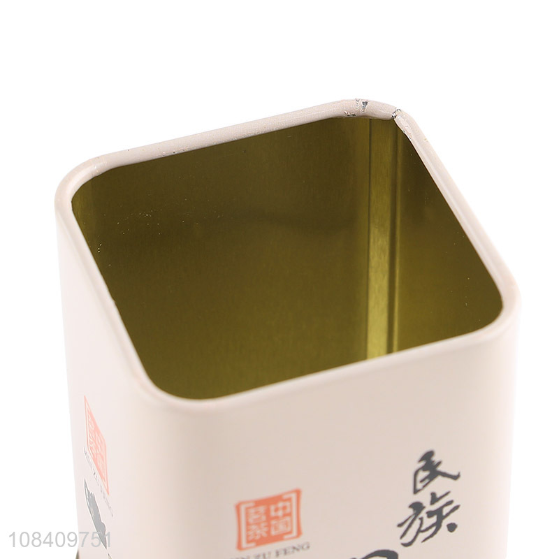 Hot products rectangle food packaging tin box for loose tea