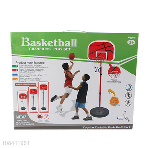 Best price team sports indoor basketball rack set for kids