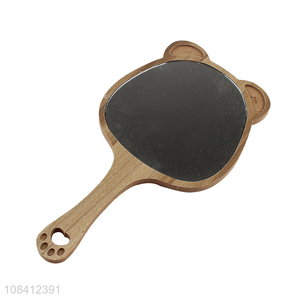 Good quality wood <em>makeup</em> <em>mirrors</em> portable wooden handheld <em>mirrors</em>