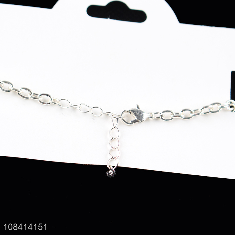 China wholesale silver fashion bracelet girls jewelry