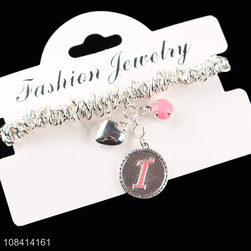 Factory wholesale cute letter bracelet girls accessories
